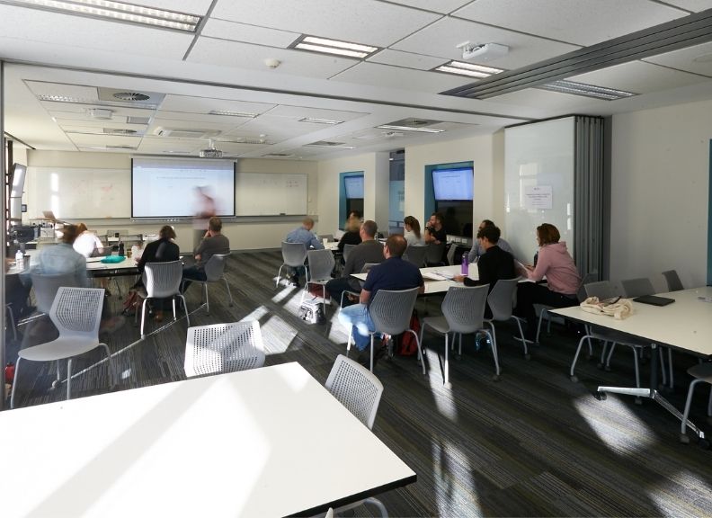 MBA students in class at LIT